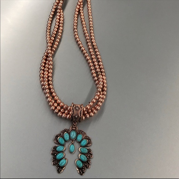 Squash Blossom Pendant Necklace - Picture 2 of 3